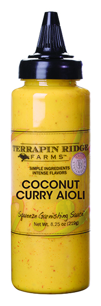 Coconut Curry Aioli Garnishing Squeeze